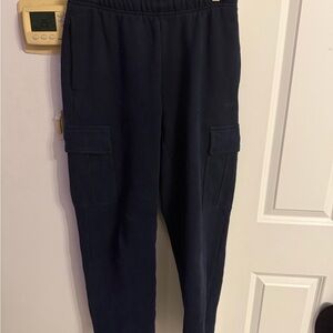 Aritzia Dark Blue Sweatfleece Pants